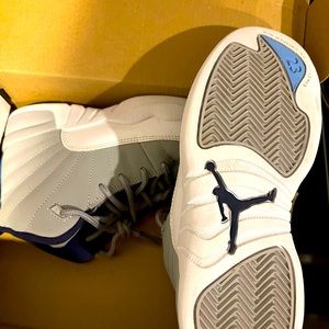 Grey/white/univ blue Retro Jordan’s  barely worn in great condition